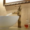Vessel Single Handle One Hole in Antique Brass Bathroom Sink Tap