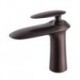 Widespread Single Handle One Hole in Oil-rubbed Bronze Bathroom Sink Tap