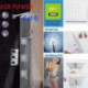 Shower Tap Contemporary Thermostatic / Handshower Included / Rain Shower / Sidespray Brass Chrome
