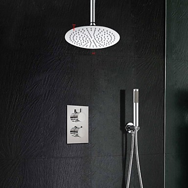 Celling Round 10 Inch Thermostatic Bathroom Shower Celling Round 10 Inch...