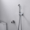 Thermostatic Bathroom/Toilet Multifunctional Shattaf Bidet Sprayer Pet Cleaner, Bubble & Powerful Two Water Functions