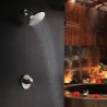 Shower Tap Contemporary Rain Shower Brass Nickel Brushed