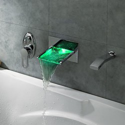 LED Waterfall Tub Tap with...