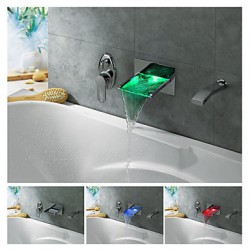 LED Waterfall Tub Tap with...