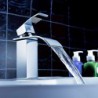 Sink Tap Waterfall / Centerset with Chrome Single Handle One Hole