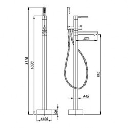 Shower Tap / Bathtub Tap -...