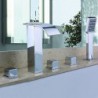 Shower Tap / Bathtub Tap - Contemporary - Handshower Included / Waterfall - Brass (Chrome)