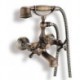 Bathtub Tap - Antique - Handshower Included - Brass (Antique Brass)
