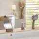 Bathtub Tap - Contemporary - Waterfall / Handshower Included - Brass (Nickel Brushed)