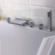 Bathtub Tap - Contemporary - Waterfall - Brass (Chrome)
