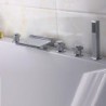 Bathtub Tap - Contemporary - Waterfall - Brass (Chrome)