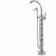 Bathtub Tap - Contemporary - Floor Standing - Brass (Chrome)