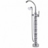 Bathtub Tap - Contemporary - Floor Standing - Brass (Chrome)