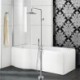Bathtub Tap - Contemporary - Floor Standing - Brass (Chrome)