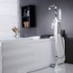Solid Brass Floor Standing Tub Shower Tap with Hand Shower - Chrome Finish