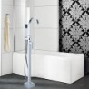Bathtub Tap - Contemporary - Floor Standing - Brass (Chrome)