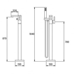 Bathtub Tap - Contemporary...