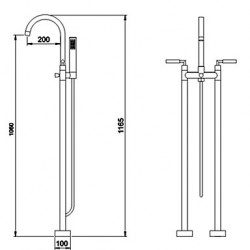 Bathtub Tap - Contemporary...