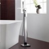 Bathtub Tap Contemporary Floor Standing Brass Chrome