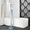Bathtub Tap - Contemporary - Floor Standing - Brass (Chrome)