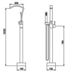 Bathtub Tap - Contemporary...