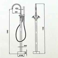 Bathtub Tap - Contemporary...