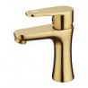 Warpeu? Gold Plated Single Handle Countertop Brass Basin Tap Mixer