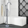 Bathtub Tap - Contemporary - Floor Standing - Brass (Chrome)