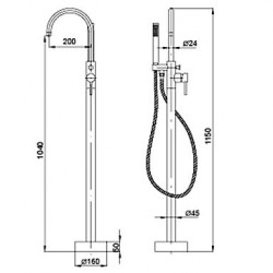 Bathtub Tap - Contemporary...