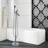 Bathtub Tap - Contemporary - Floor Standing - Brass (Chrome)