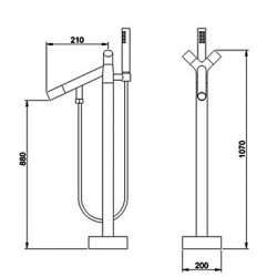 Bathtub Tap - Contemporary...