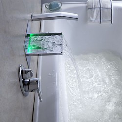 LED Waterfall Tub Tap with...