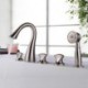 Bathtub Tap - Contemporary - Waterfall / Handshower Included - Brass (Nickel Brushed)