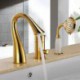 Antique Ti-PVD Three Holes Single Handle Waterfall Bathtub Tap with Hand Shower