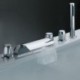 Brass Waterfall Tub Tap with Hand Shower (Three Handles)