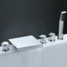 Bathtub Tap - Contemporary - Waterfall / Sidespray / Handshower Included - Brass (Chrome)
