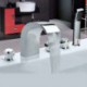 Bathtub Tap - Contemporary - Sidespray / Handshower Included - Brass (Chrome)