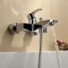 Tub Tap Centerset / Wall Mount with Chrome Single Handle Two Holes