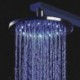 8 inch Brass Shower Head with Color Changing LED Light