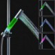 A Grade ABS Chrome Columnar Color Changing LED Hanldheld Shower head
