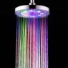 8 Inch A Grade ABS Chrome Finish Round 7 Colors LED Rain Shower Head - Silver