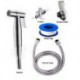 Toilet Hand Held Bidet Shattaf Cloth Diaper Sprayer with 7/8 inch T-Adapter Hose and Bracket Holder