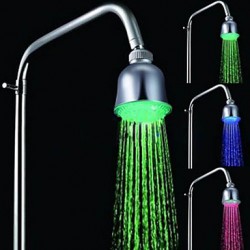 Chrome LED Rain Shower Head