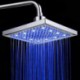 Monochrome LED Shower Nozzle Top Spray Shower Nozzle (Blue)