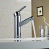 Centerset Single Handle One Hole in Chrome Bathroom Sink Tap