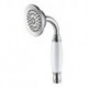 Contemporary Chrome Finish Brass Handled Shower Head