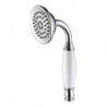 Contemporary Chrome Finish Brass Handled Shower Head