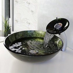 Bathroom Sink Set,Tempered...