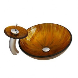 Tempered Glass Vessel Sink...