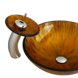 Tempered Glass Vessel Sink...